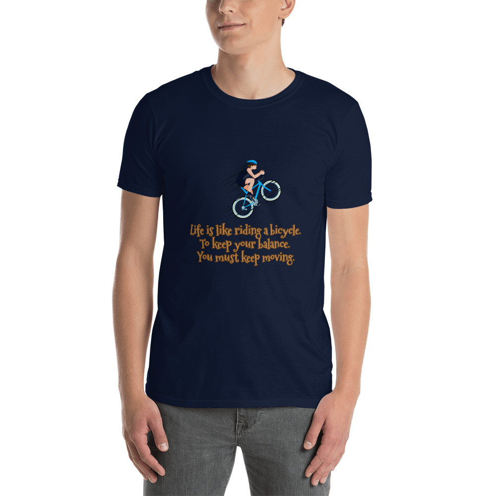 Riding a Bicycle - Short-Sleeve Unisex T-Shirt