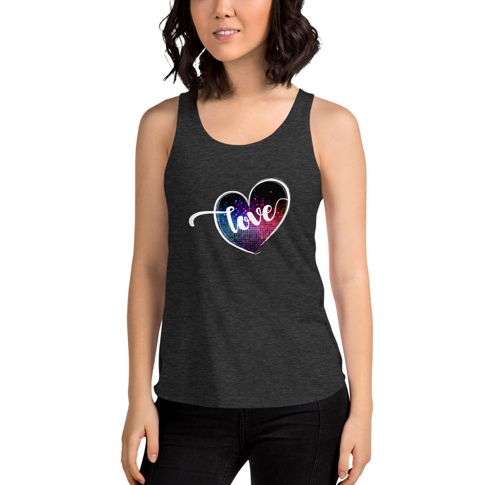 Love - Women's Tri-Blend Racerback Tank