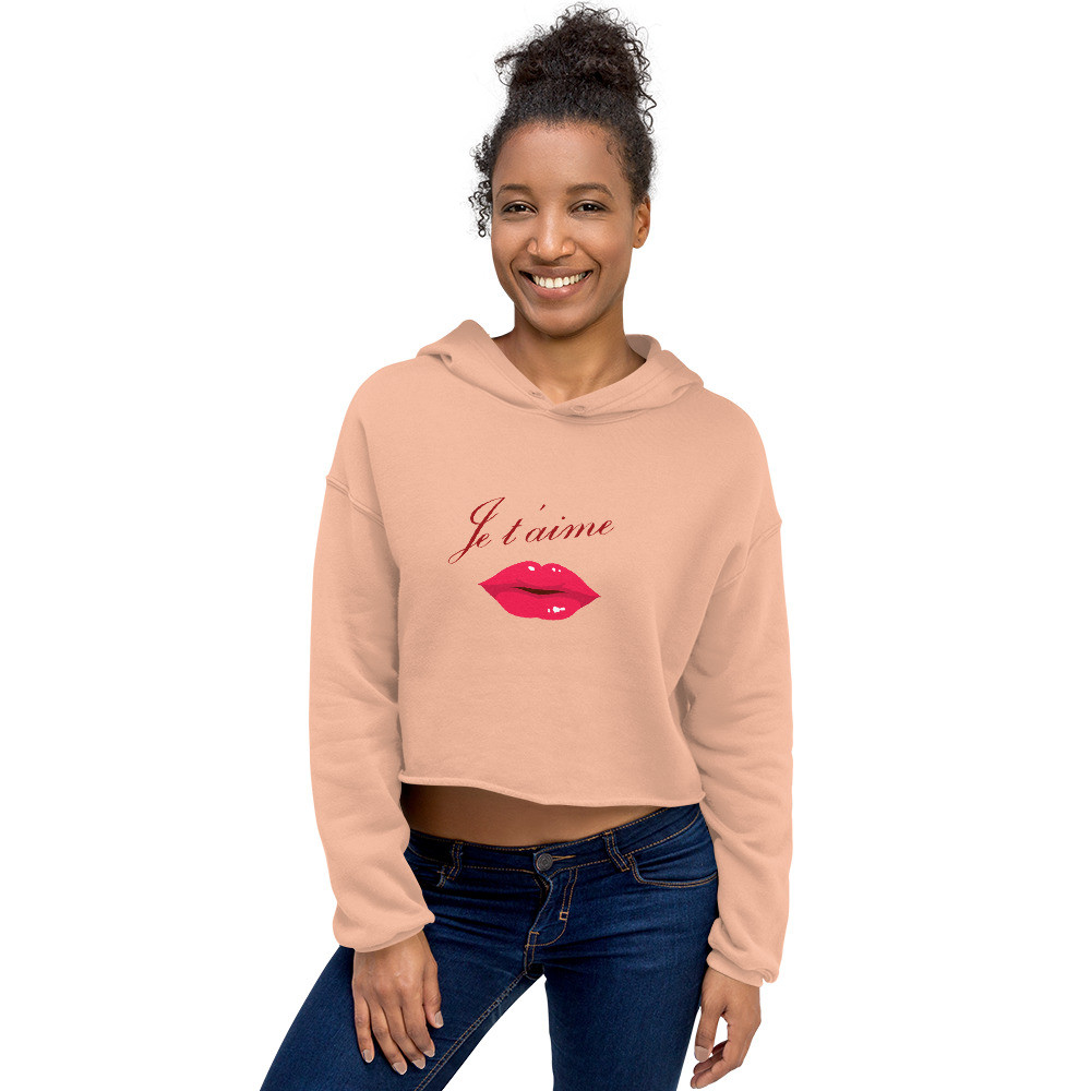 Je taime - Crop Hoodie