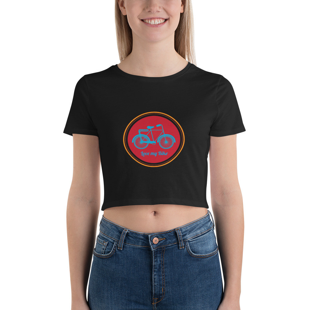 Love My Bike - Women’s Crop Tee
