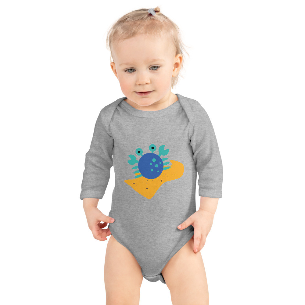 Cute Crabby - Infant Long Sleeve Bodysuit