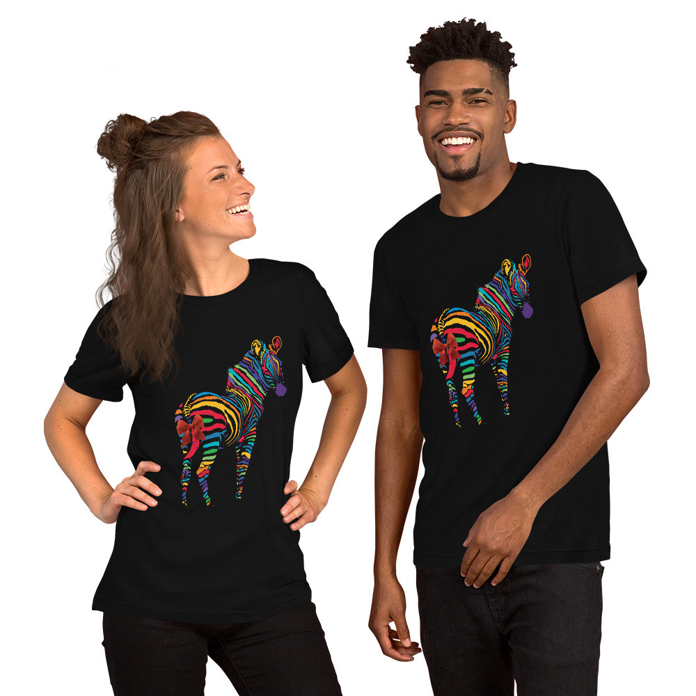 Colour Zebra - Short-Sleeve Unisex T-Shirt