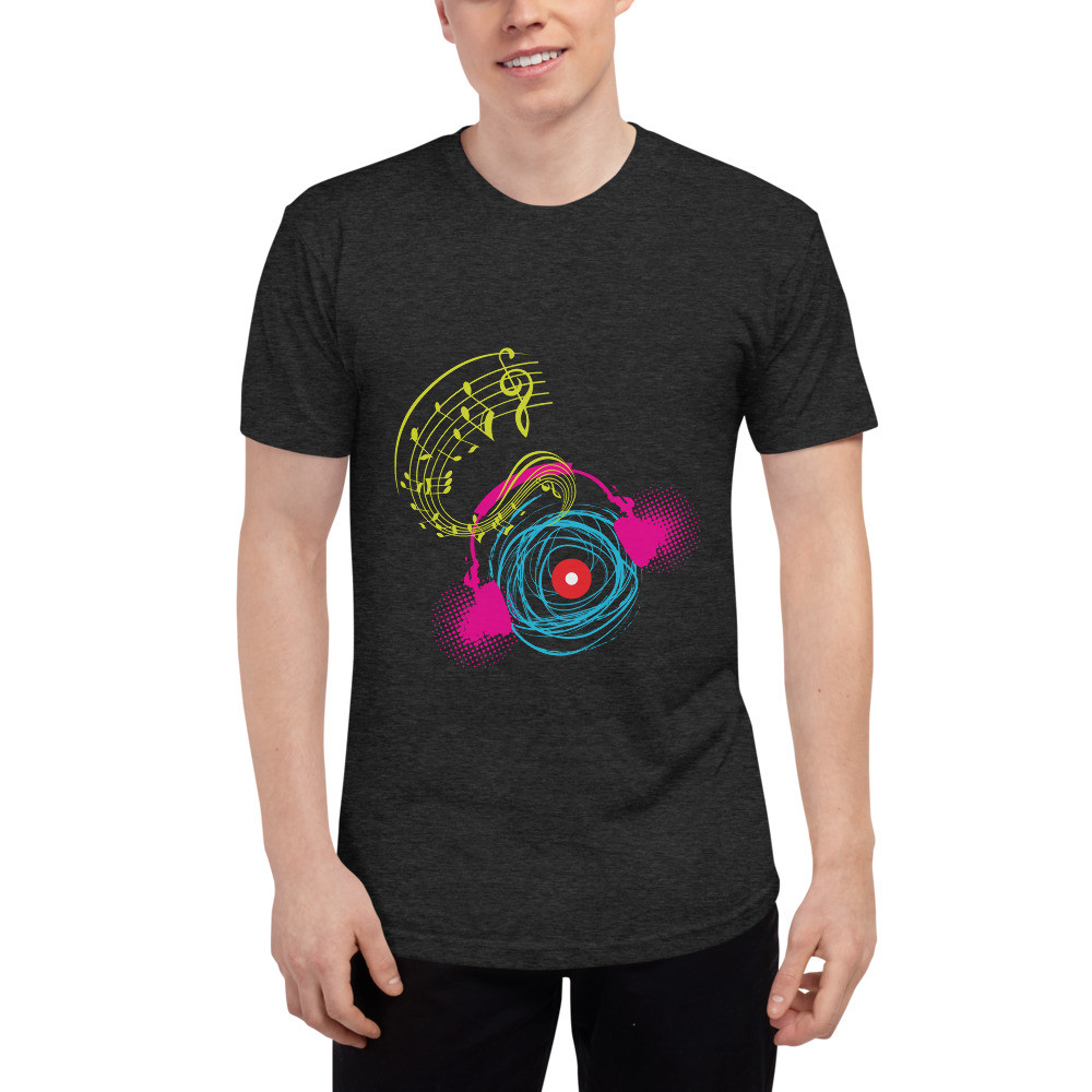 Music - Unisex Tri-Blend Track Shirt