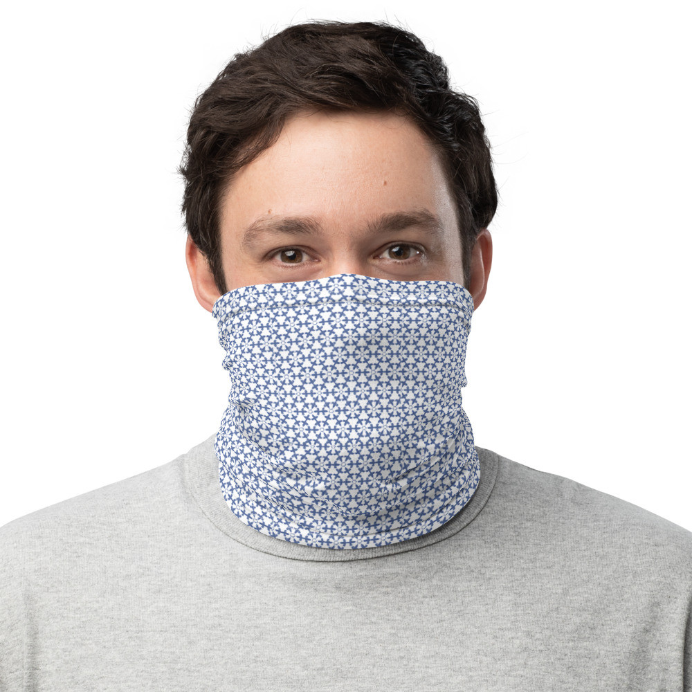 Blue Round Design - Neck Gaiter
