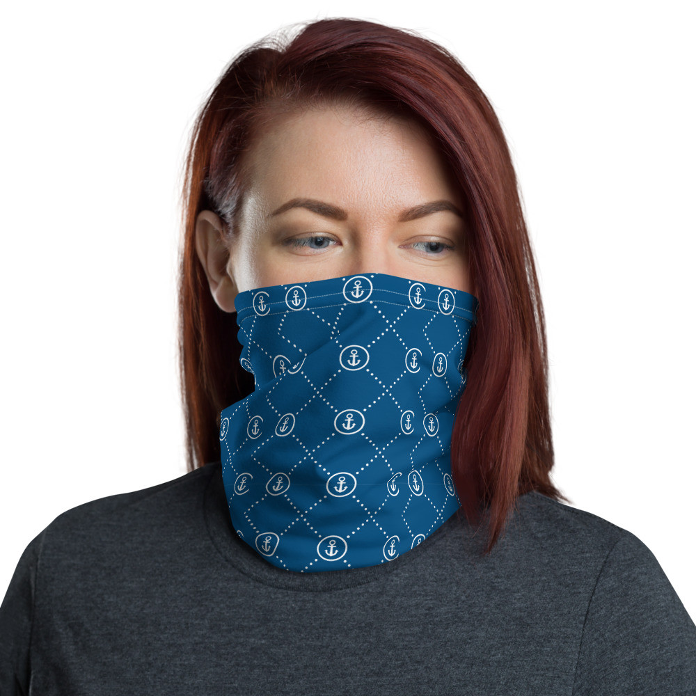 Blue Abstract - Neck Gaiter