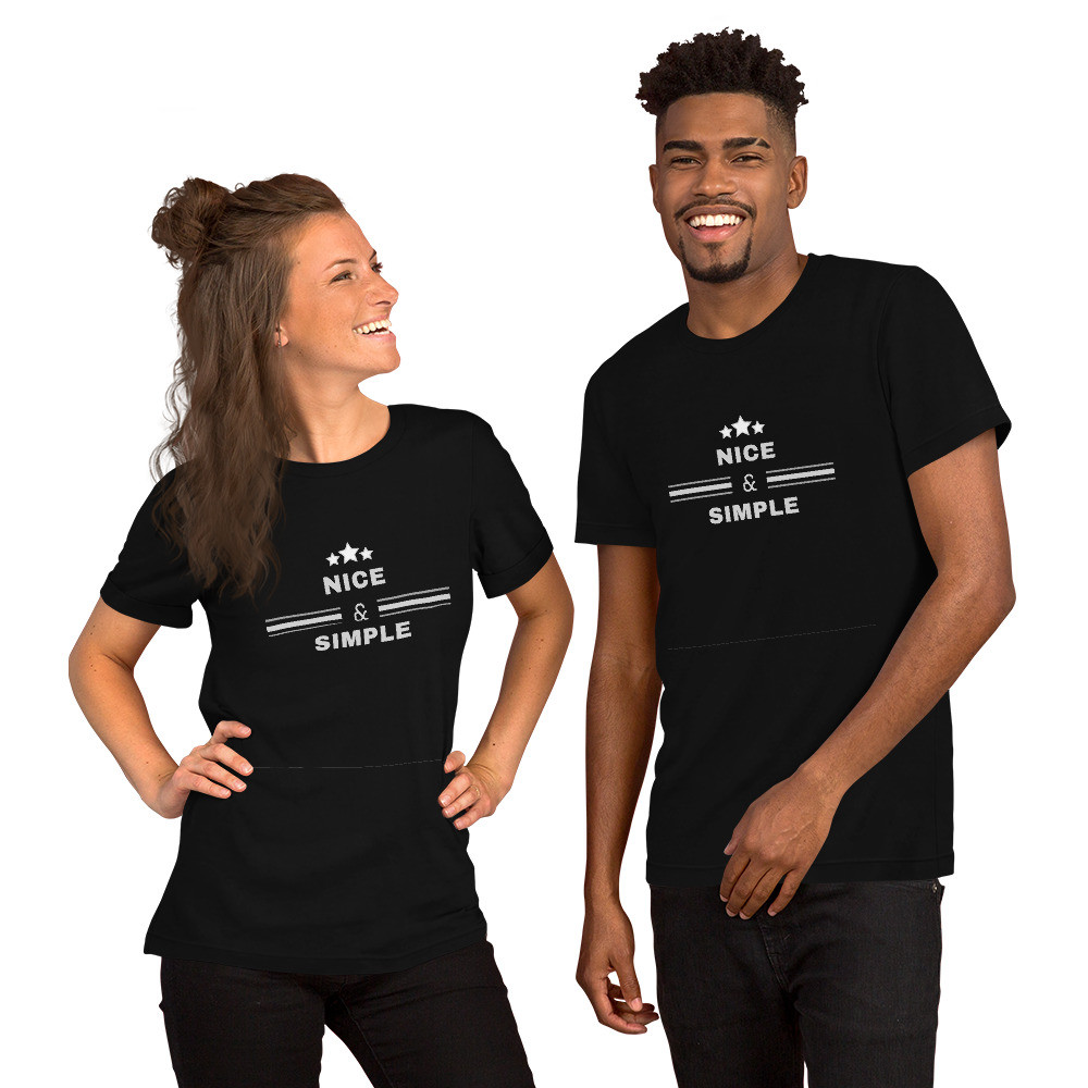 Nice & Simple - Short-Sleeve Unisex T-Shirt