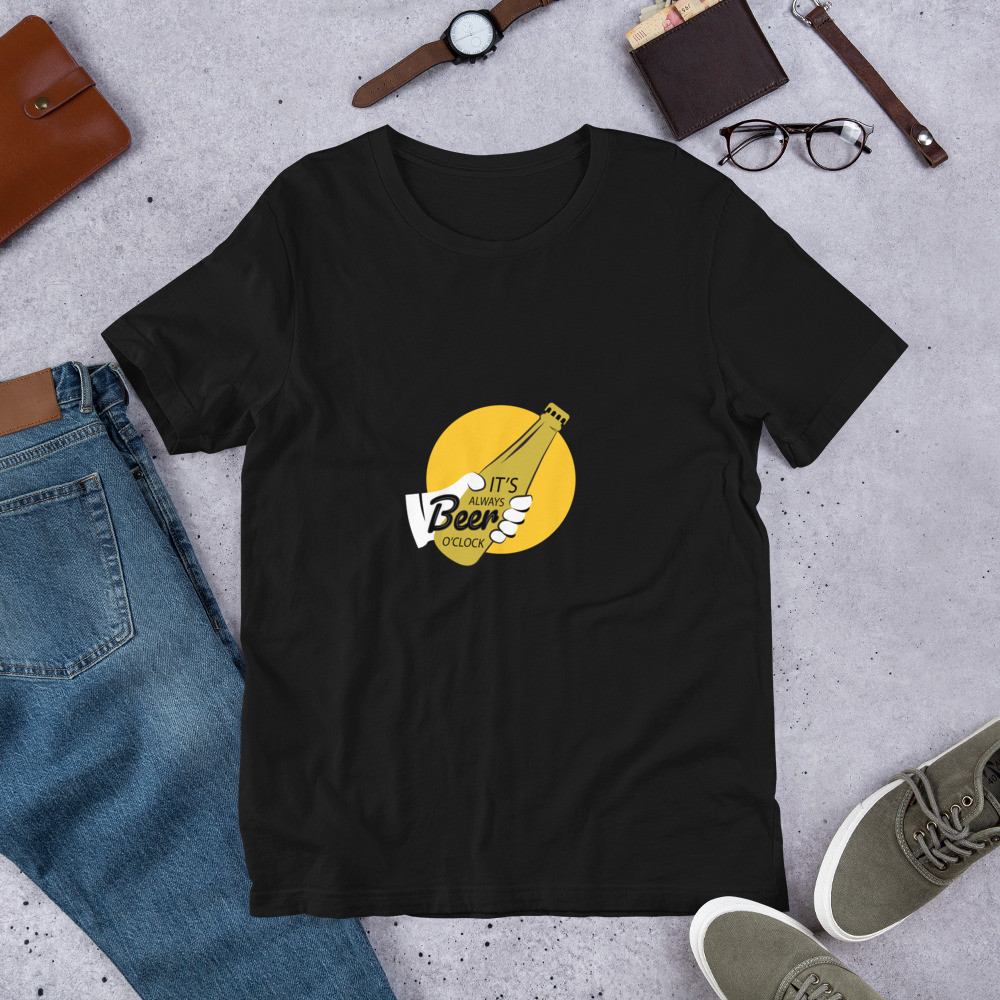 it's Always Beer Oçlock - Short-Sleeve Unisex T-Shirt