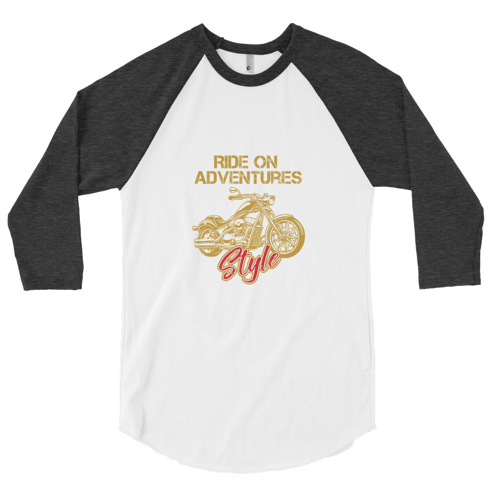 Ride On Adventures - 3/4 sleeve raglan shirt