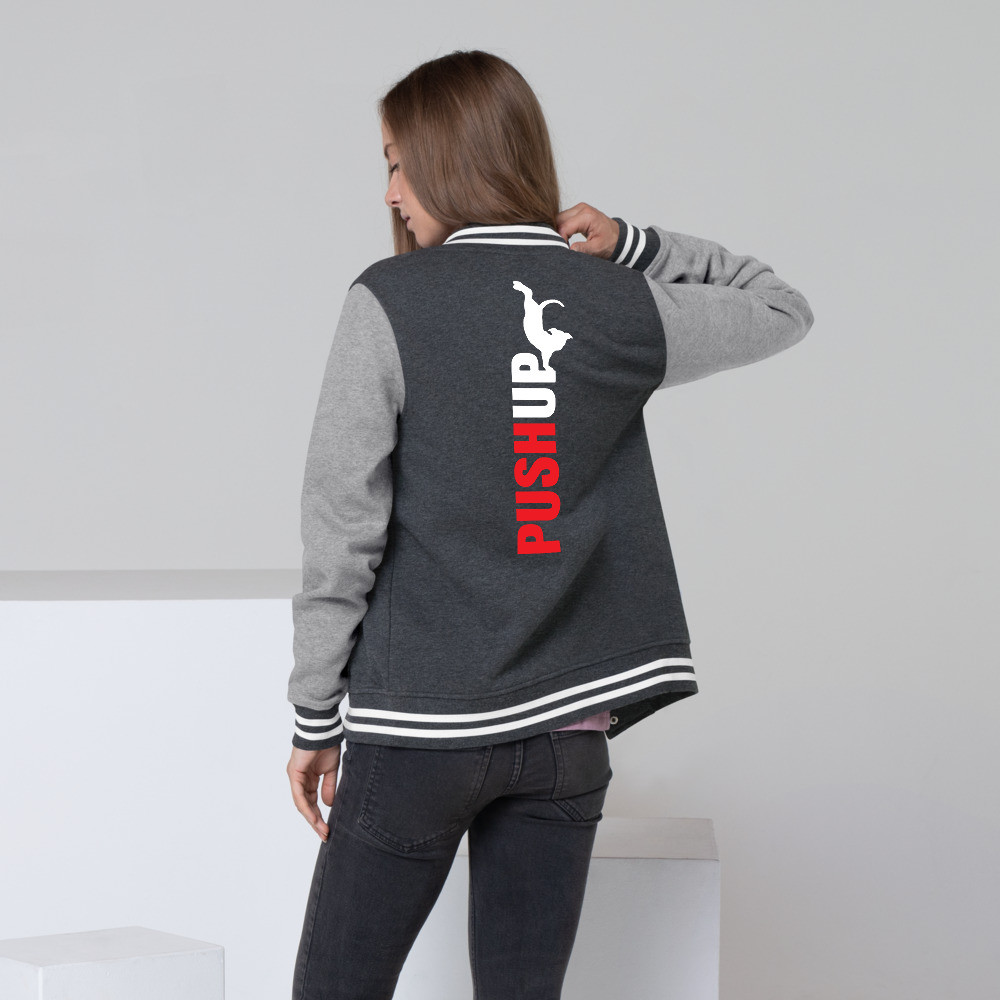 PUSH UP - Women's Letterman Jacket