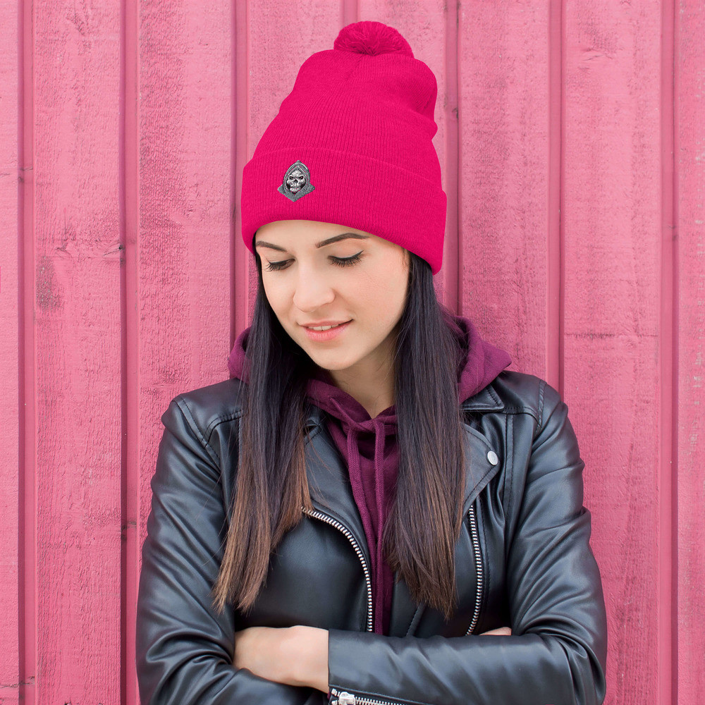 Reaper Pom-Pom Beanie
