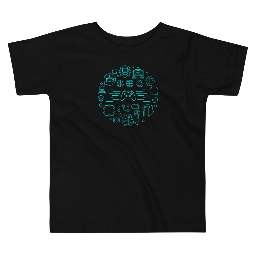 Toddler Gamer Brain Short Sleeve Tee