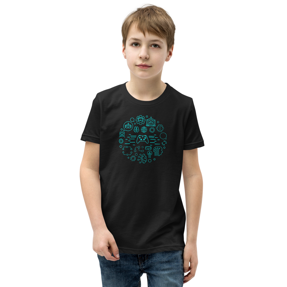 Kids Gamer Brain Short Sleeve T-Shirt
