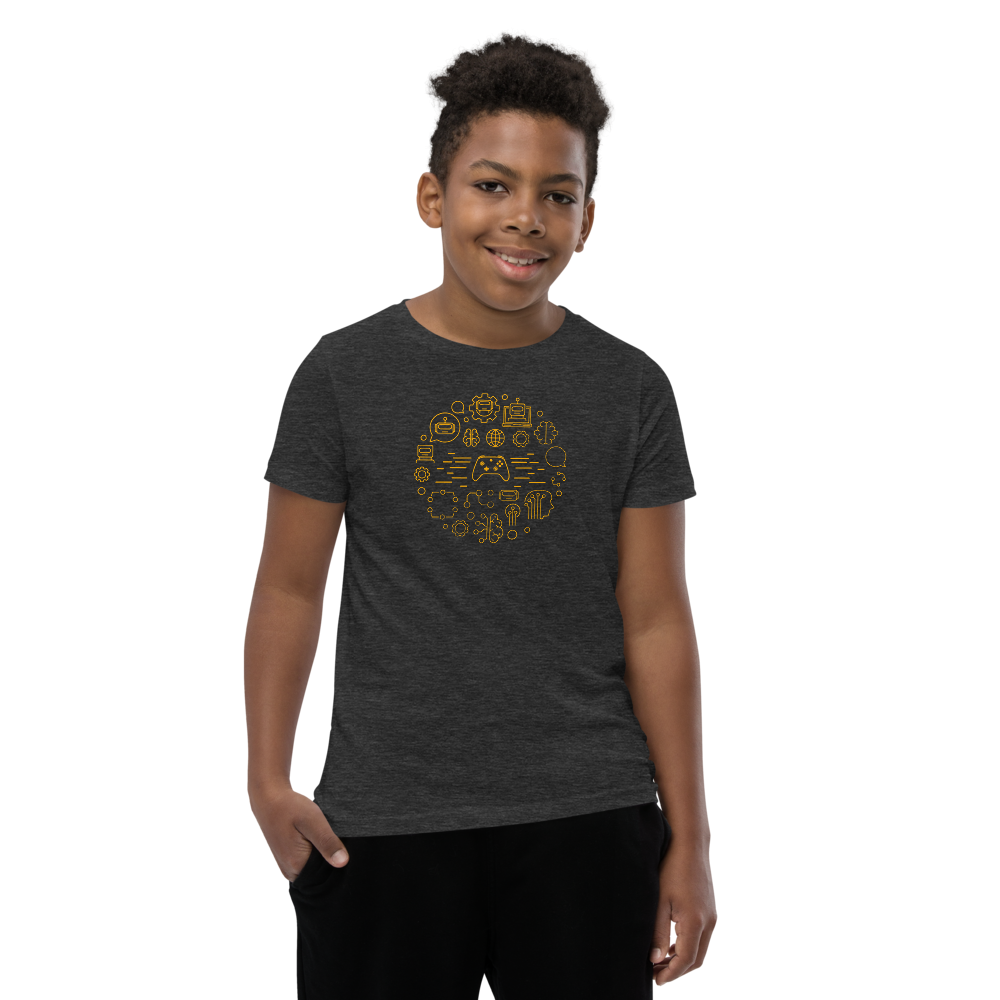 Kids Gamer Brain Short Sleeve T-Shirt