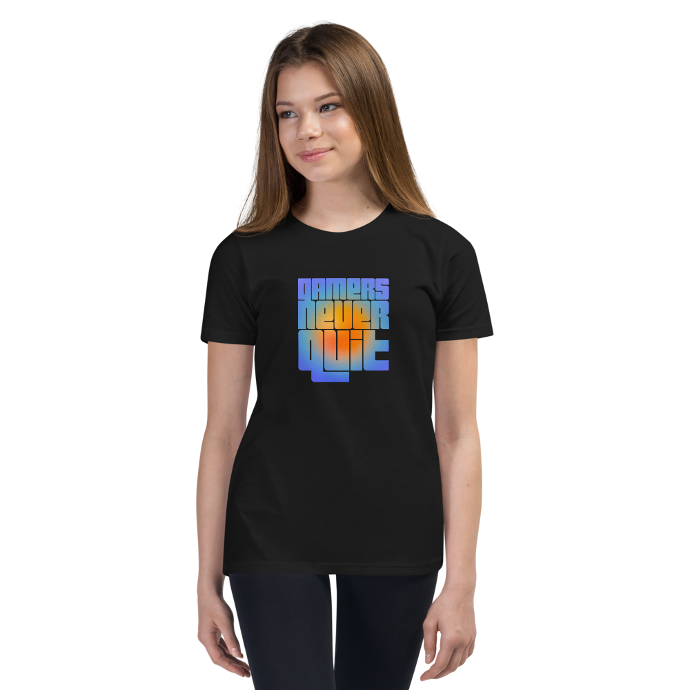 Kids Gamers Never Quit Short Sleeve T-Shirt