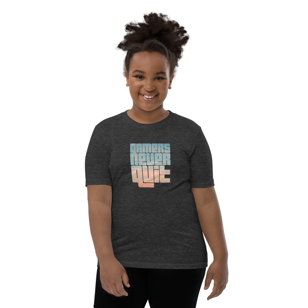 Kids Gamers Never Quit Short Sleeve T-Shirt