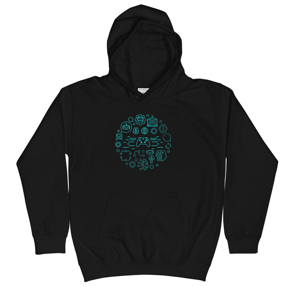 Kids Gamer Brain Hoodie