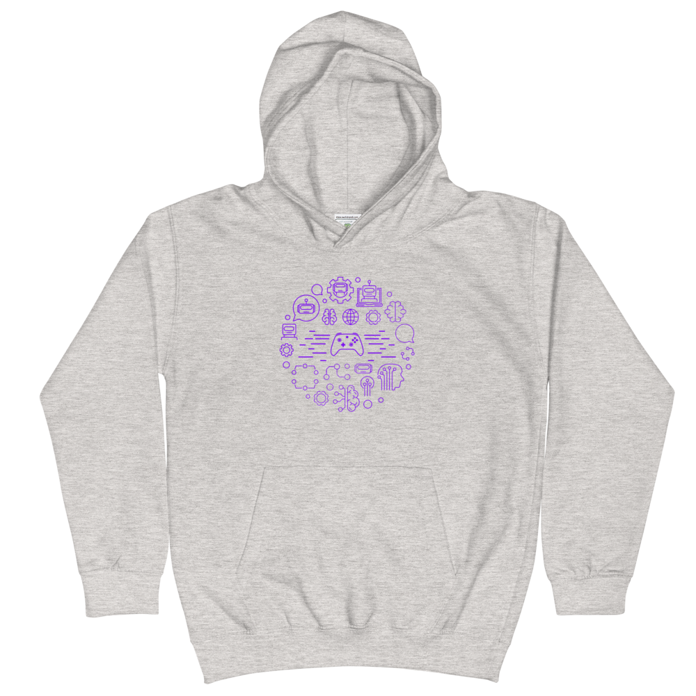 Kids Gamer Brain Hoodie