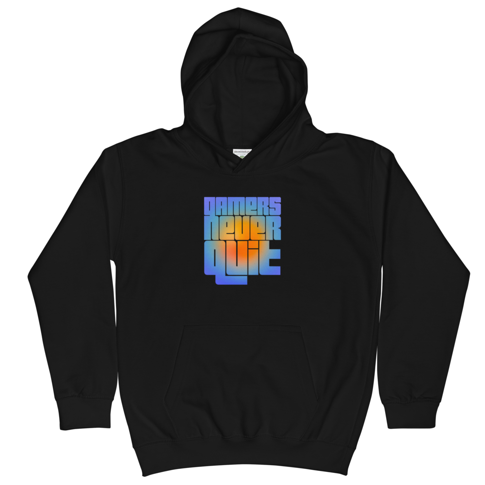 Kids Gamers Never Quit Hoodie