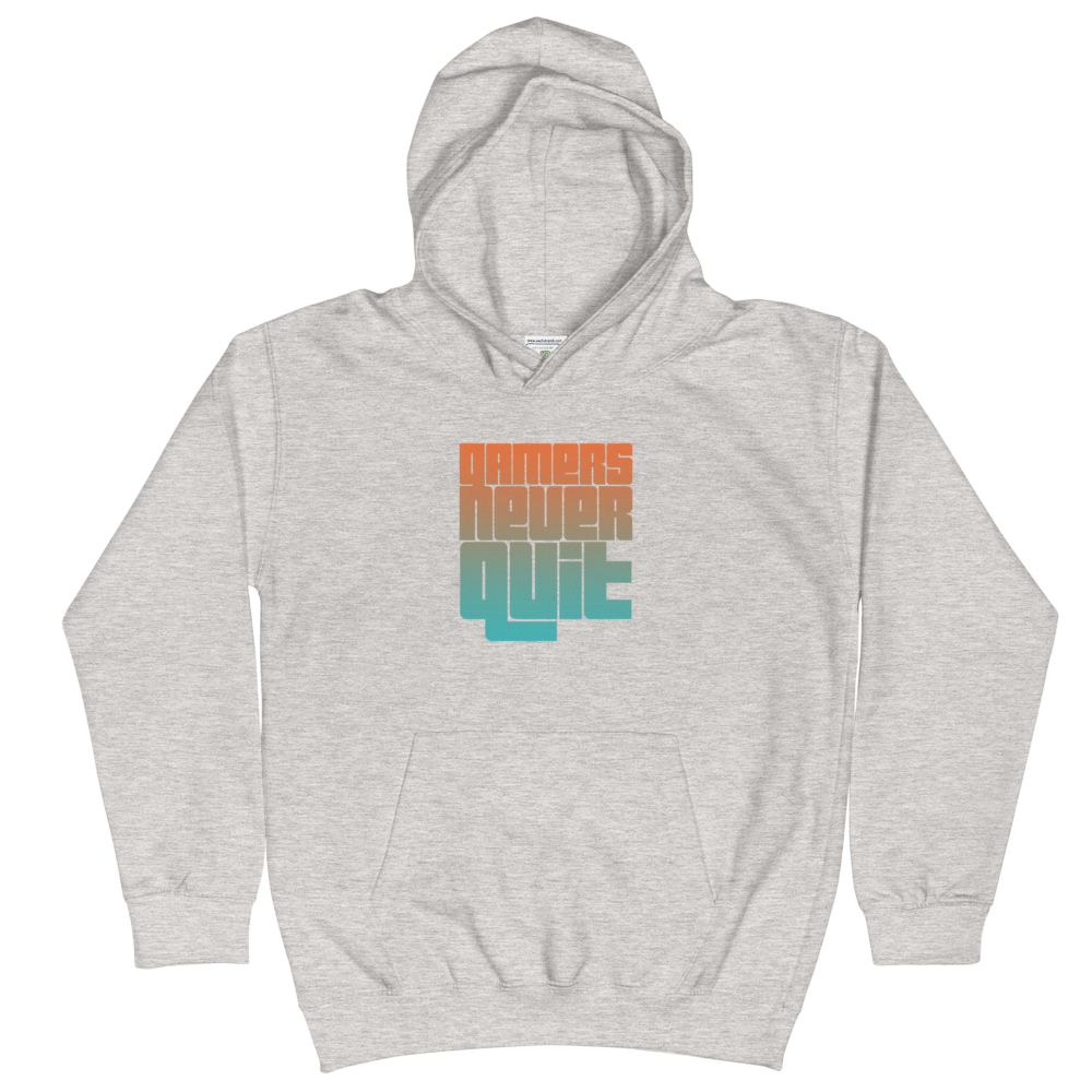 Kids Gamers Never Quit Hoodie