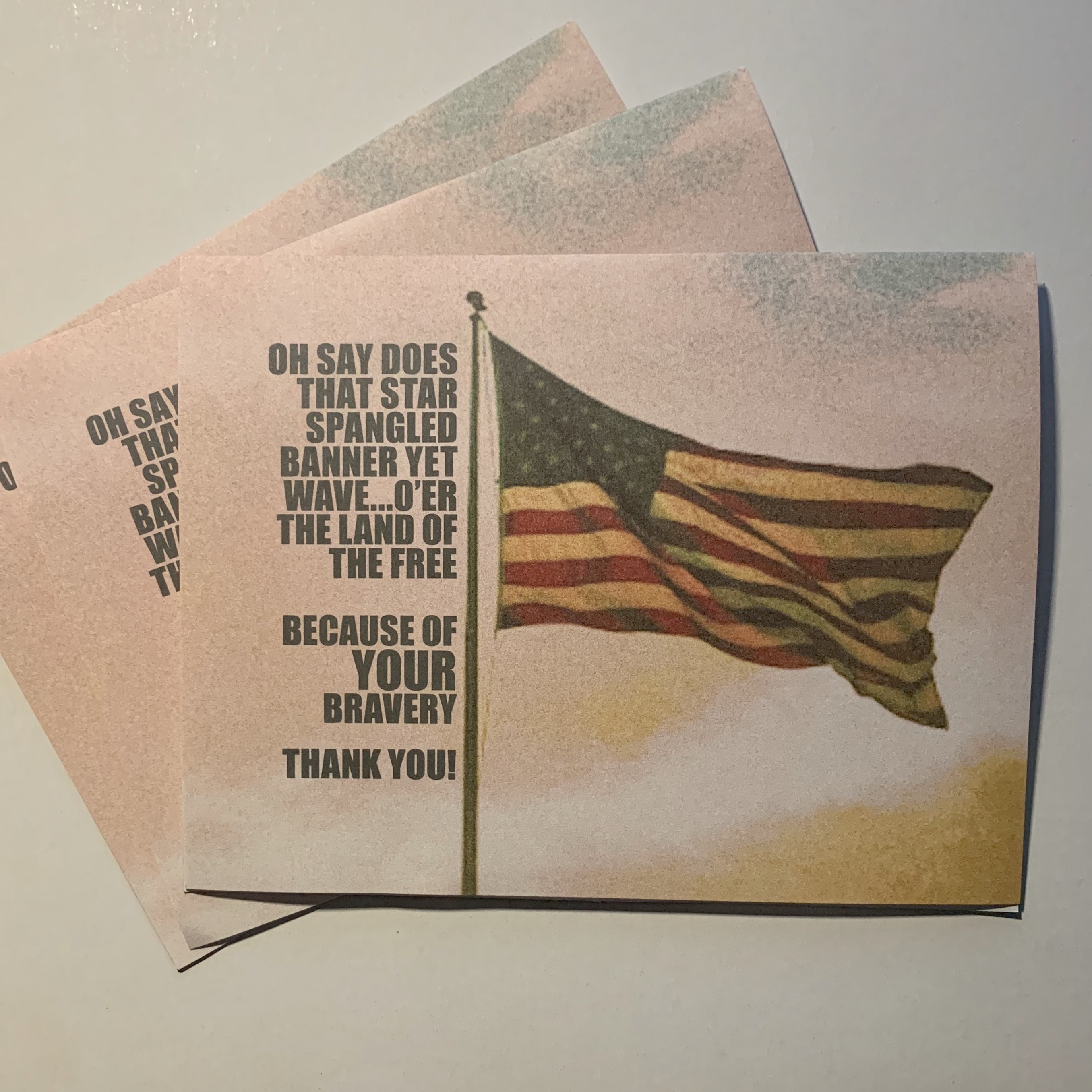 25 Veteran Thank You Cards