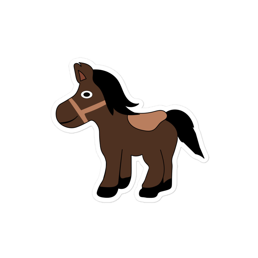 Brown Horse Sticker 