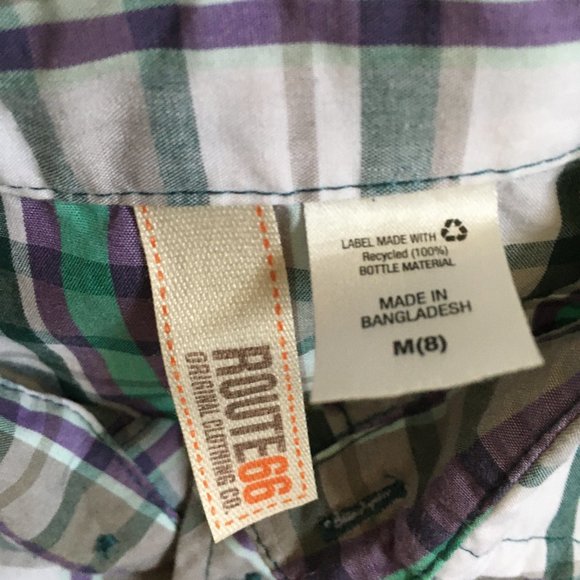 Route 66 Plaid button down Size M (8)