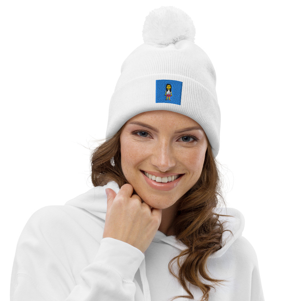 Pom pom beanie