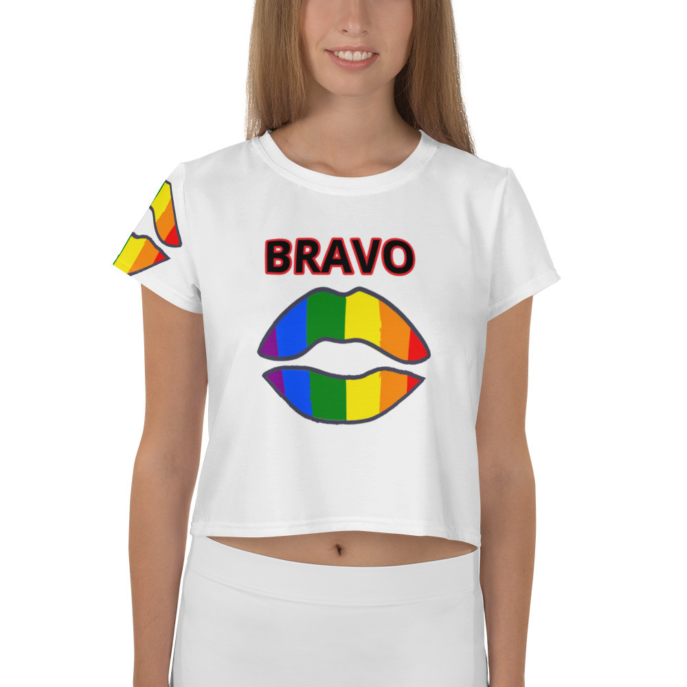 All-Over Print Crop Tee