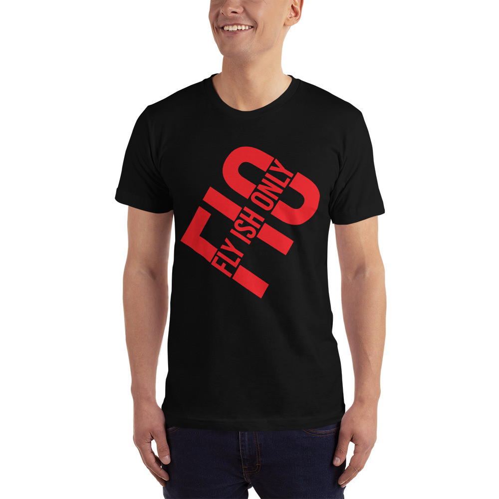 FIO angled Tee red logo