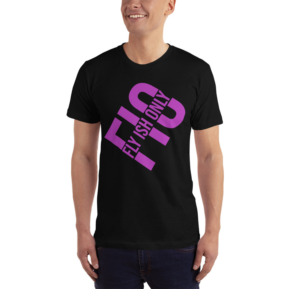 FIO angled logo Tee purple logo