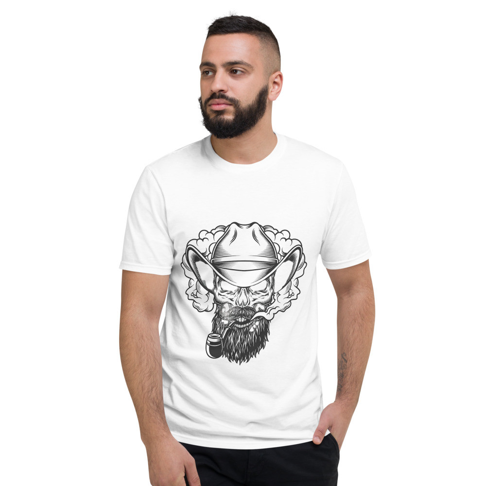 cowboy hat skull tee