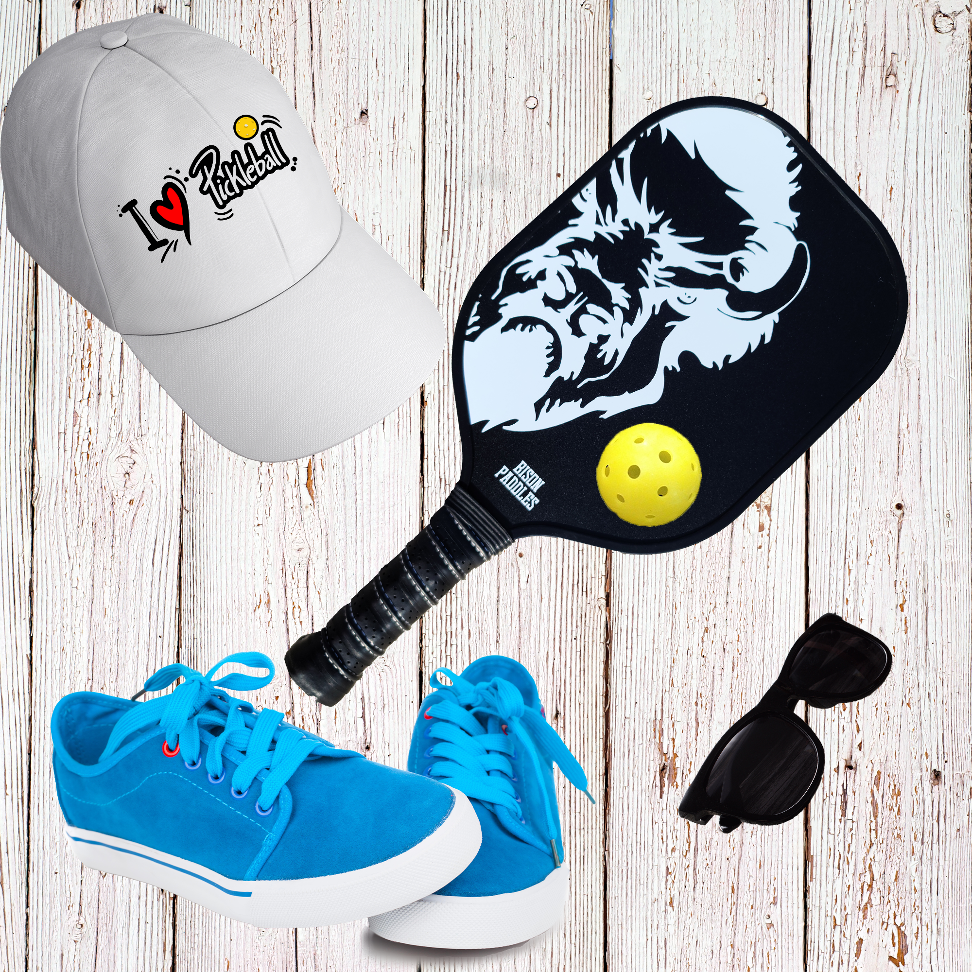 Bison Pickleball Paddle (Black)